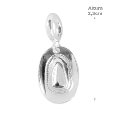 Berloque de Prata Chapéu - 65444