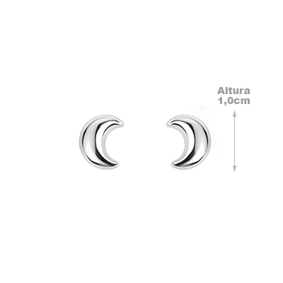 Brinco de Prata Lua - 65449