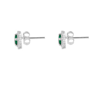 Brinco de Prata com Zircônias - 65526