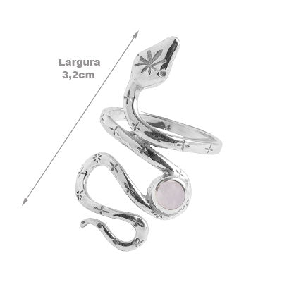 Anel de Prata Serpente/Cobra - 65574