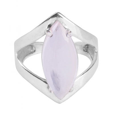 Anel de Prata com Quartzo Rosa - 65578