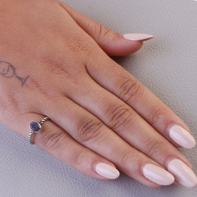 Anel de Prata com Labradorita - 65587