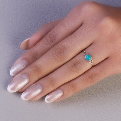Anel de Prata com Turquesa - 65598