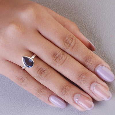 Anel de Prata com Zircônia - 65607