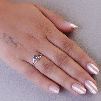 Anel de Prata com Topázio - 65632