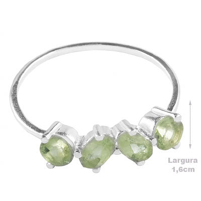 Anel de Prata com Peridoto - 65651