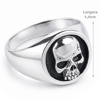 Anel de Prata Caveira - 65652