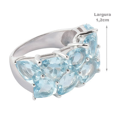 Anel de Prata com Topázio - 65687