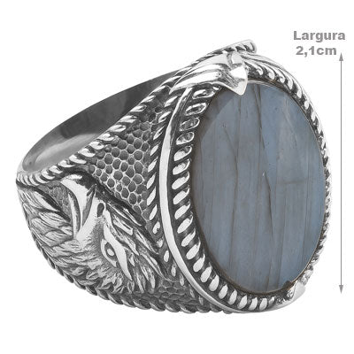Anel de Prata Águia - 65692