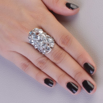 Anel de Prata com Topázio - 65714