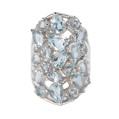 Anel de Prata com Topázio - 65714