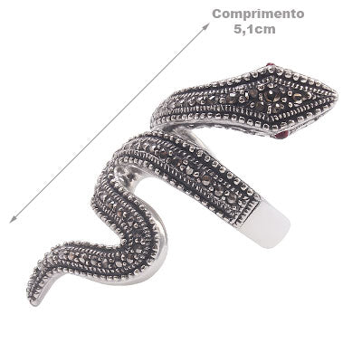 Anel de Prata Serpente/Cobra - 65729