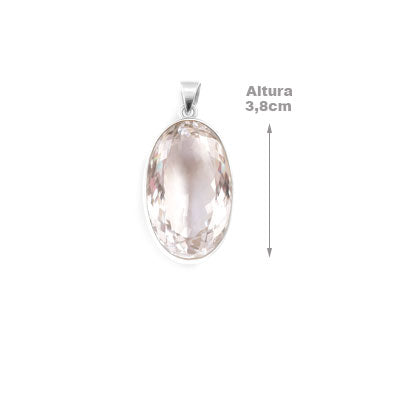 Pingente de Prata com Cristal - 65756