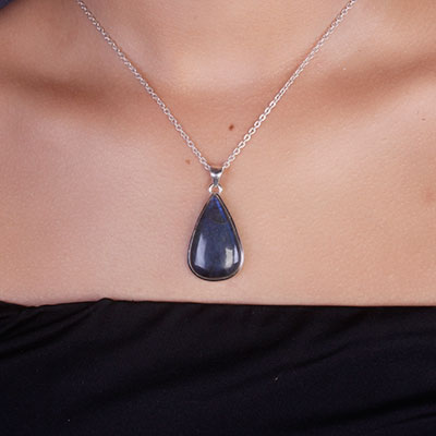 Pingente de Prata com Labradorita - 65765