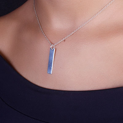 Pingente de Prata Placa - 65766