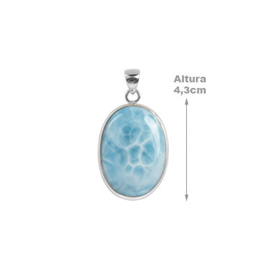 Pingente de Prata com Larimar - 65793