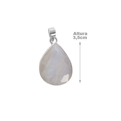 Pingente de Prata com Pedra da Lua - 65798