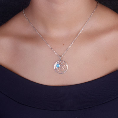 Pingente de Prata Sol - 65806