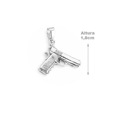 Pingente de Prata Arma - 65825