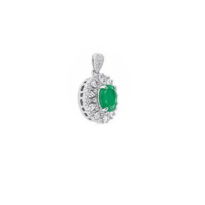 Pingente de Prata com Pedras - 65827