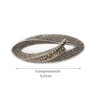 Pingente de Prata com Marcassitas - 65833