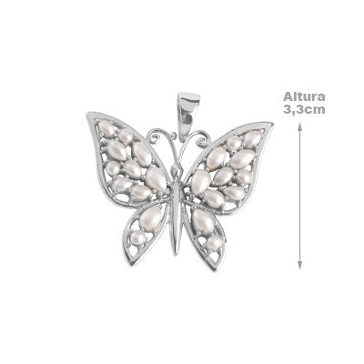 Pingente de Prata Borboleta - 65837