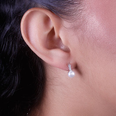 Brinco de Prata com Pedras - 65860