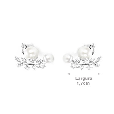 Brinco de Prata com Pedras - 65865