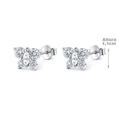 Brinco de Prata Borboleta - 65867