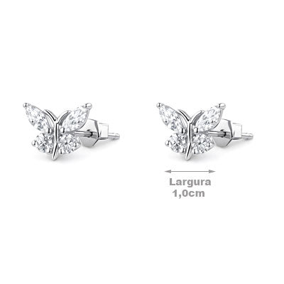 Brinco de Prata Borboleta - 65872
