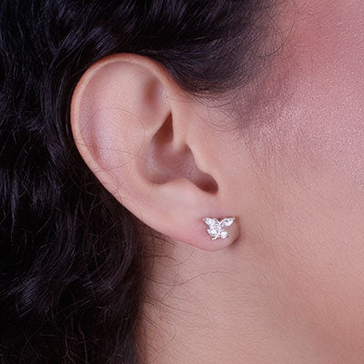 Brinco de Prata Borboleta - 65872