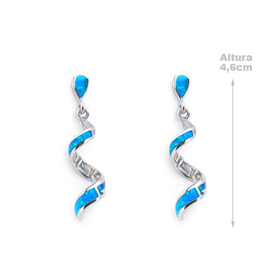 Brinco de Prata com Opala - 65881