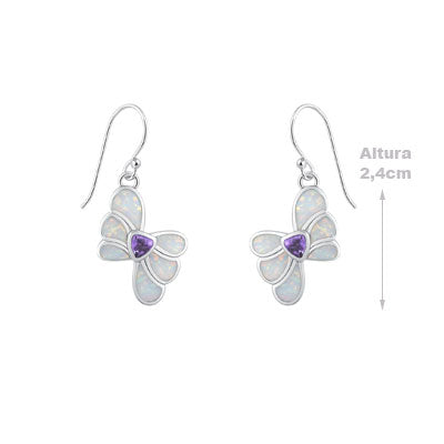 Brinco de Prata com Opala - 65885