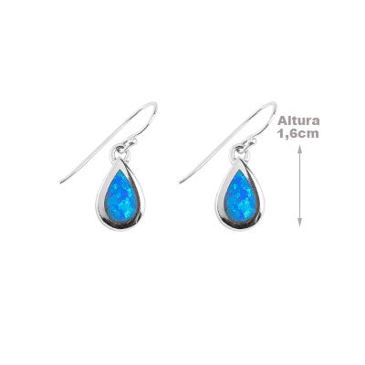 Brinco de Prata com Opala - 65886