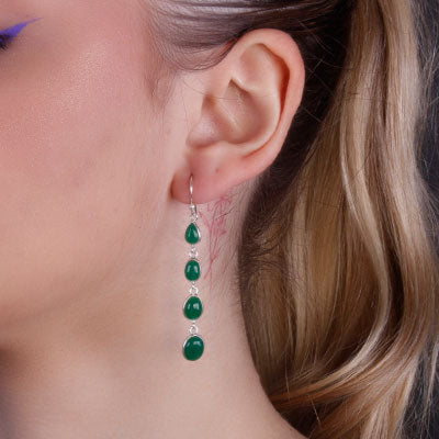 Brinco de Prata com Crisopázio - 65900