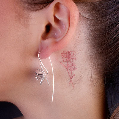 Brinco de Prata Flor - 65927