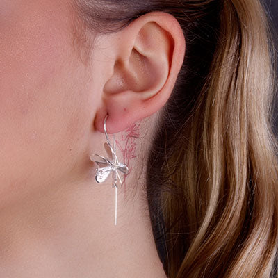 Brinco de Prata Flor - 65927