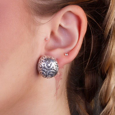 Brinco de Prata Trabalhado - 65928