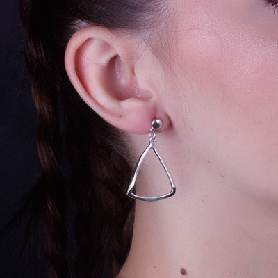 Brinco de Prata Liso - 65929