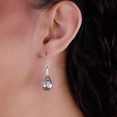 Brinco de Prata Vazado - 65943