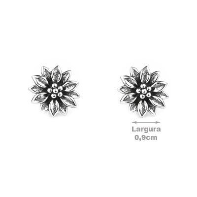Brinco de Prata Flor - 65946