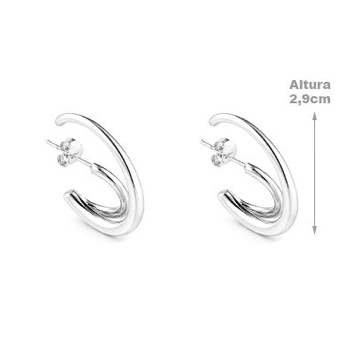Brinco de Prata Ear Hook - 65954