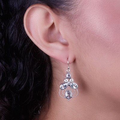 Brinco de Prata com Topázio - 65971