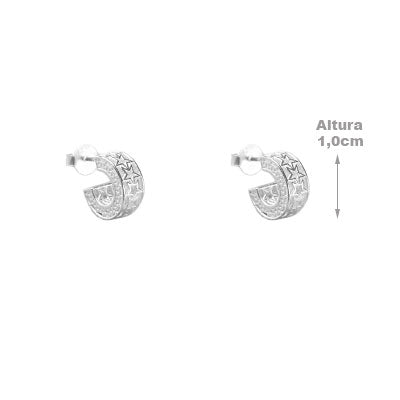 Argola de Prata Vazada - 65977
