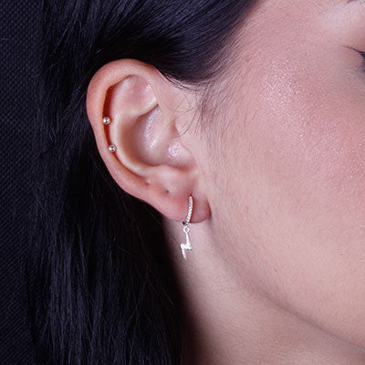 Argola de Prata Raio - 65979