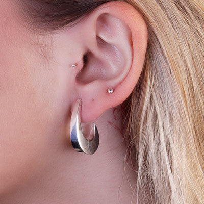 Argola de Prata Lisa - 65985