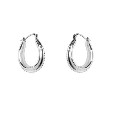 Argola de Prata Trabalhada - 65988