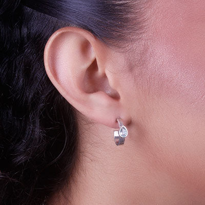 Argola de Prata com Topázio - 65995