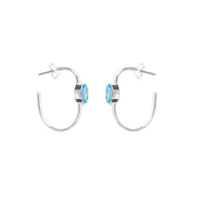 Argola de Prata com Topázio - 66000