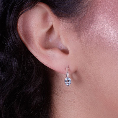 Argola de Prata com Topázio - 66003